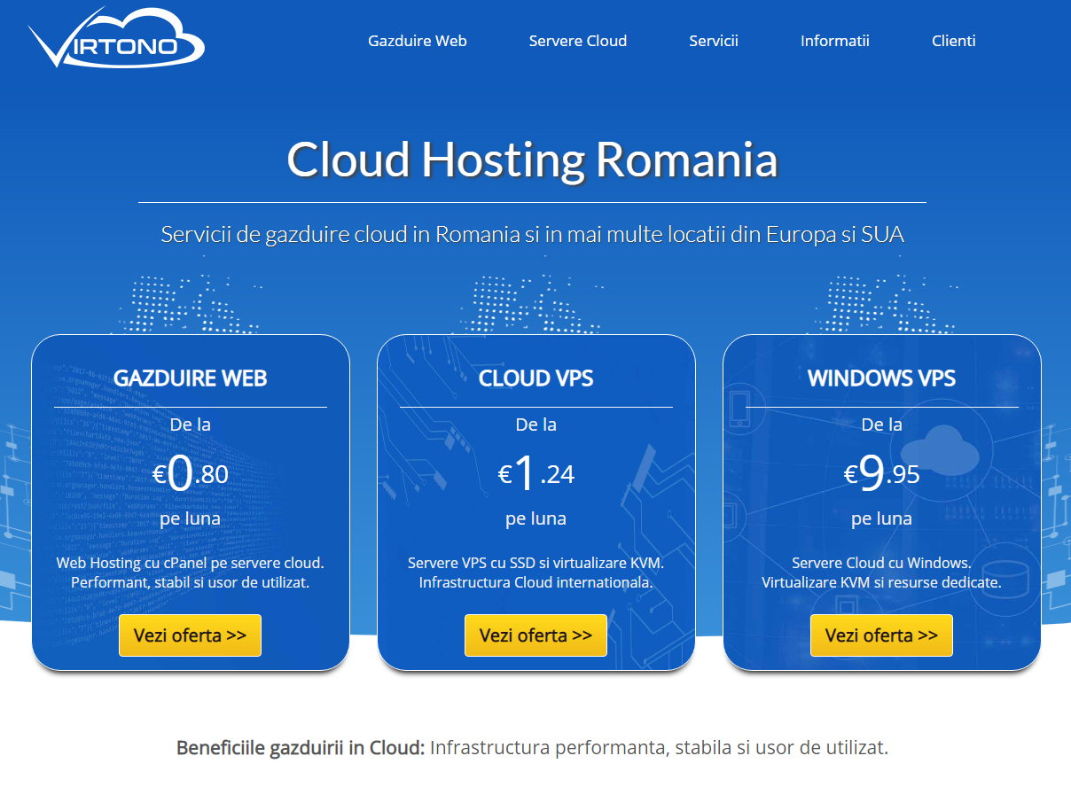 cloud hosting romania