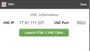 Interfata HTML5 VNC